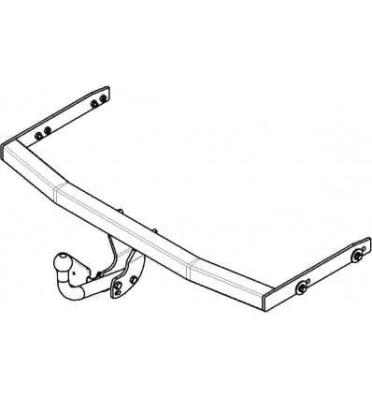 Фаркоп для Volkswagen Bora 1998-2005 съемный крюк на двух болтах 750кг Автос